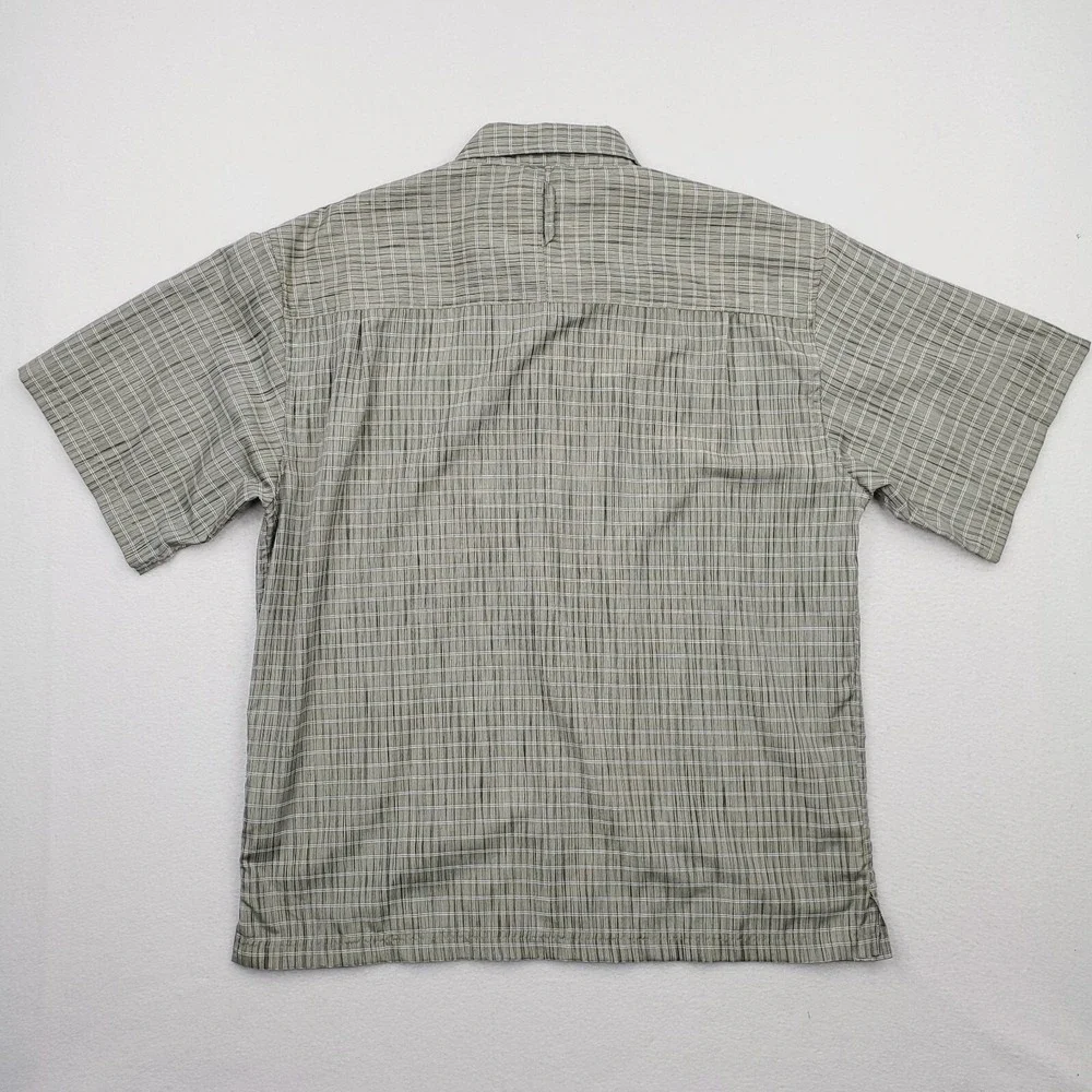 North Face Shirt Mens‎ Large Gray Striped Button Up Outdoor Casual Streetwear